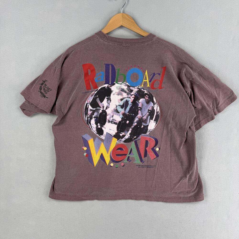 Vintage Radboard Wear Shirt Mens XL Purple Scooter Graphic Tee 1995 90s